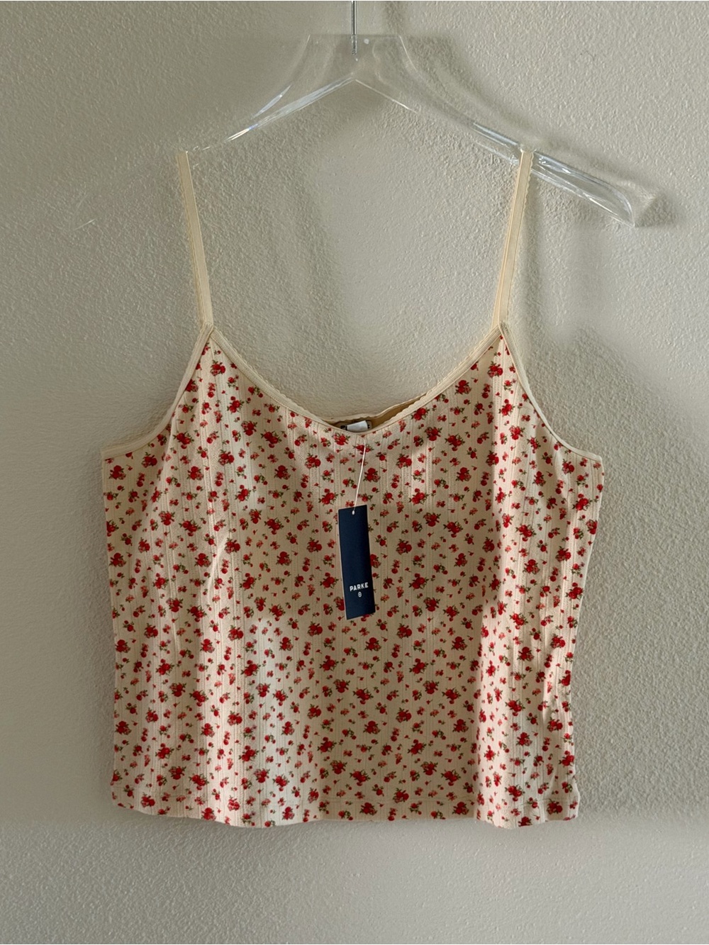 PARKE x TARGET                       
Pointelle Tank Top Cream Floral L